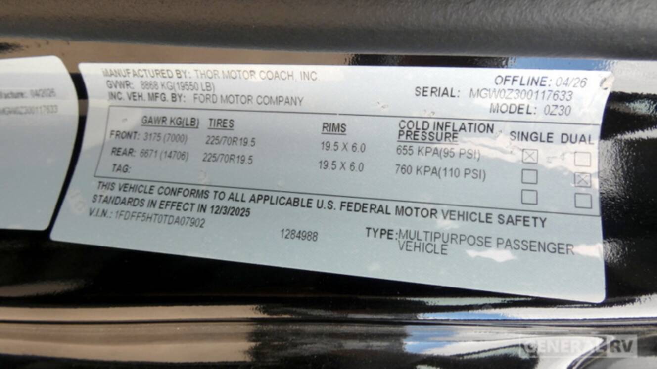 A photo of this 2027 Thor Motor Coach MAGNITUDE GRAND Z30
