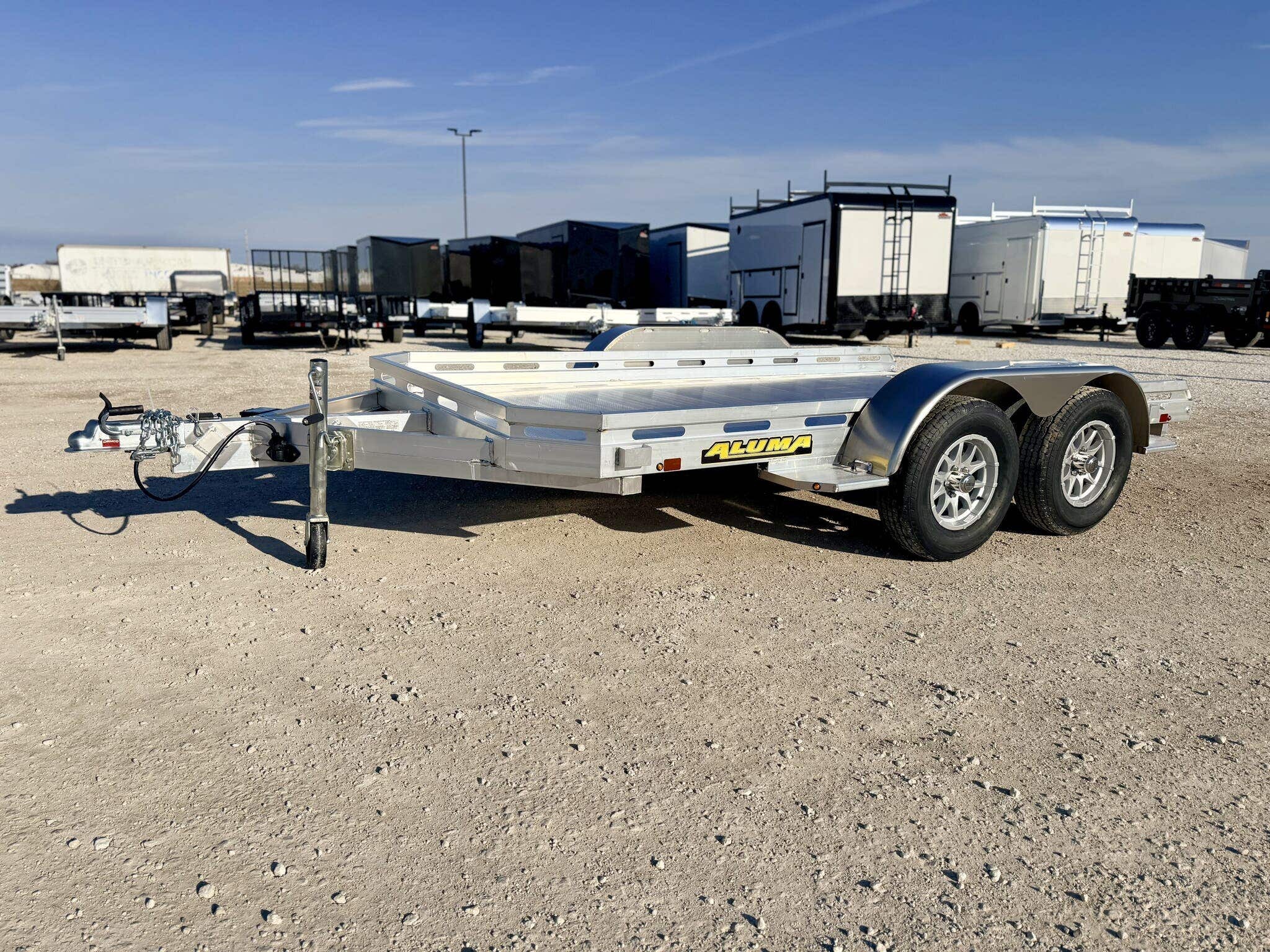 2027 Aluma 7812TA-R 78X12 TANDEM ALUMA UTILITY TRAILER - SLIDE IN in Goodfield, IL