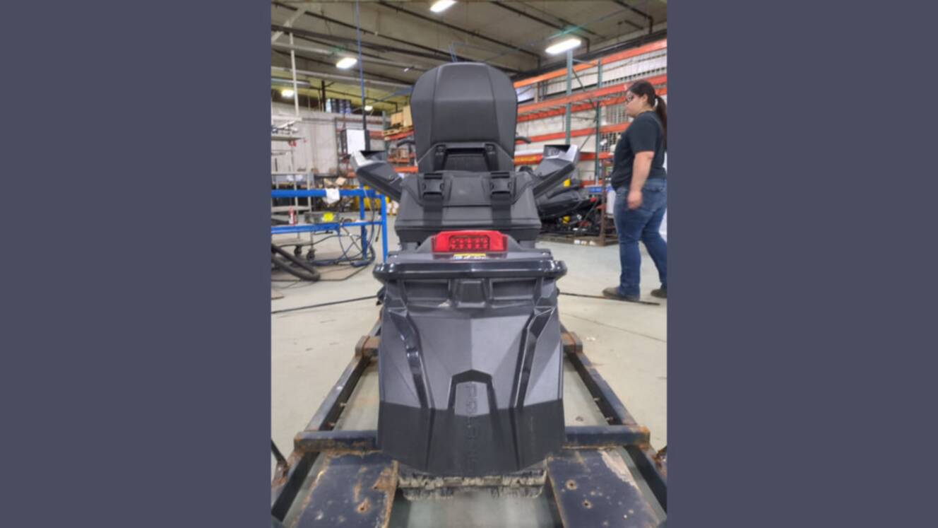 A photo of this 2026 Polaris® 650 INDY Adventure 137 Hemlock Blue / Black / Velocity 