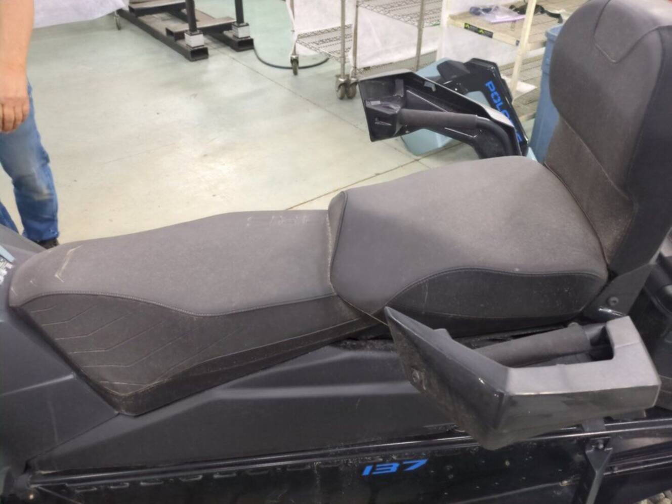 A photo of this 2026 Polaris® 650 INDY Adventure 137 Hemlock Blue / Black / Velocity 