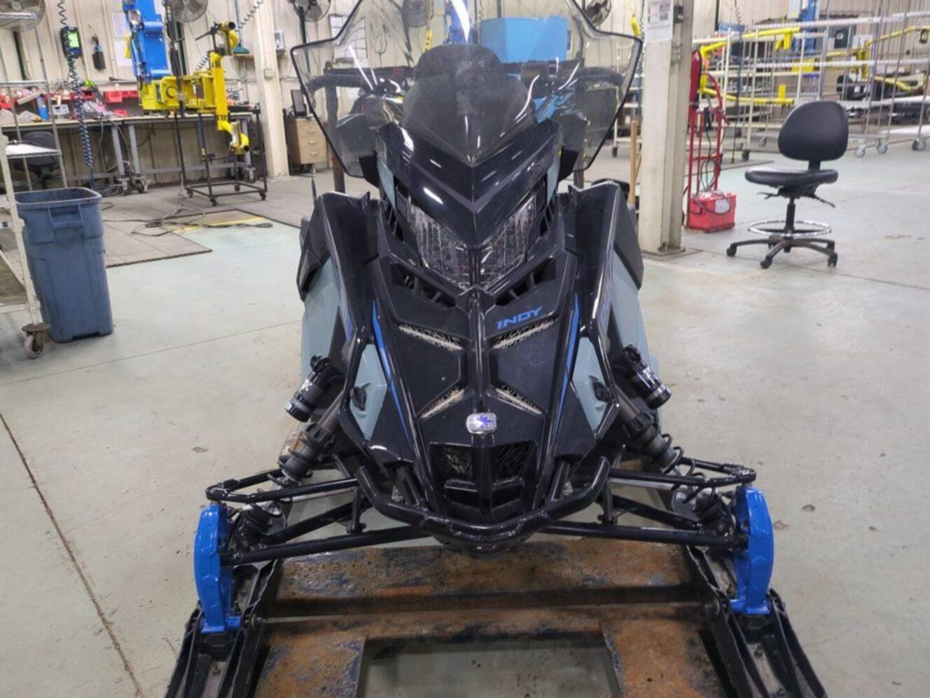 A photo of this 2026 Polaris® 650 INDY Adventure 137 Hemlock Blue / Black / Velocity 