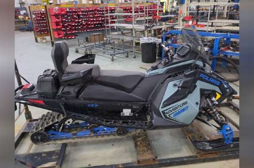 2026 Polaris® 650 INDY Adventure 137 Hemlock Blue / Black / Velocity 650 137 in ann arbor MI