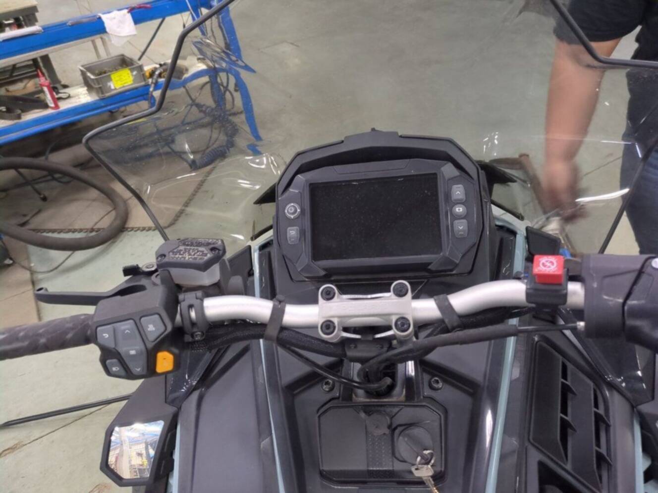 A photo of this 2026 Polaris® 650 INDY Adventure 137 Hemlock Blue / Black / Velocity 