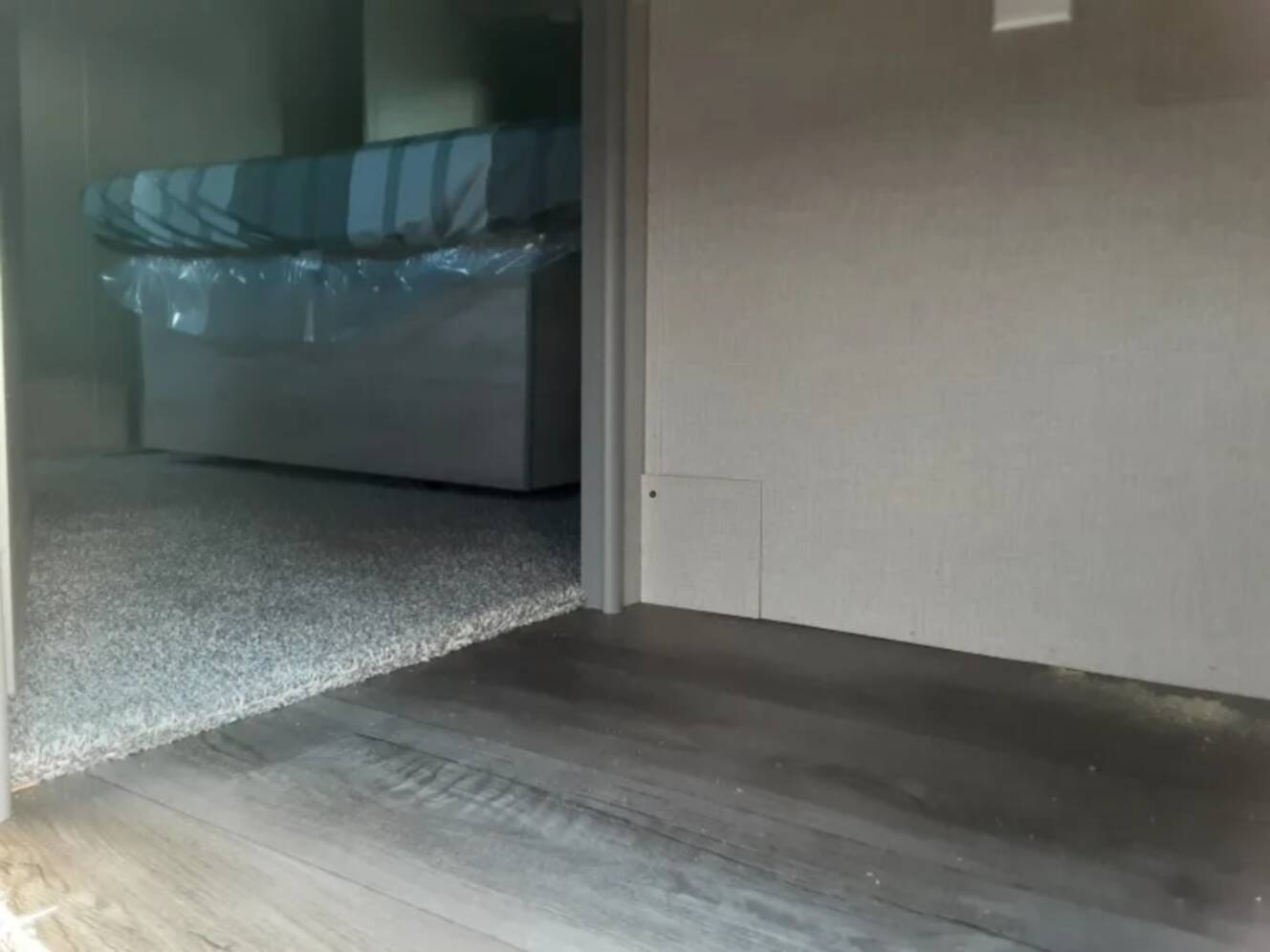 A photo of this 2022 Coachmen Catalina Legacy 343BHTS Front Master Bedroom