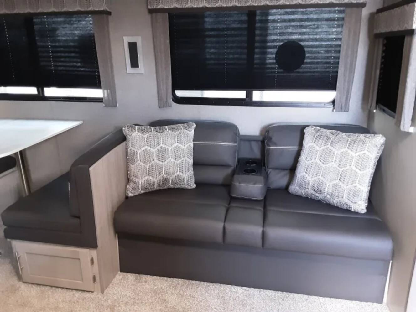 A photo of this 2022 Coachmen Catalina Legacy 343BHTS Front Master Bedroom
