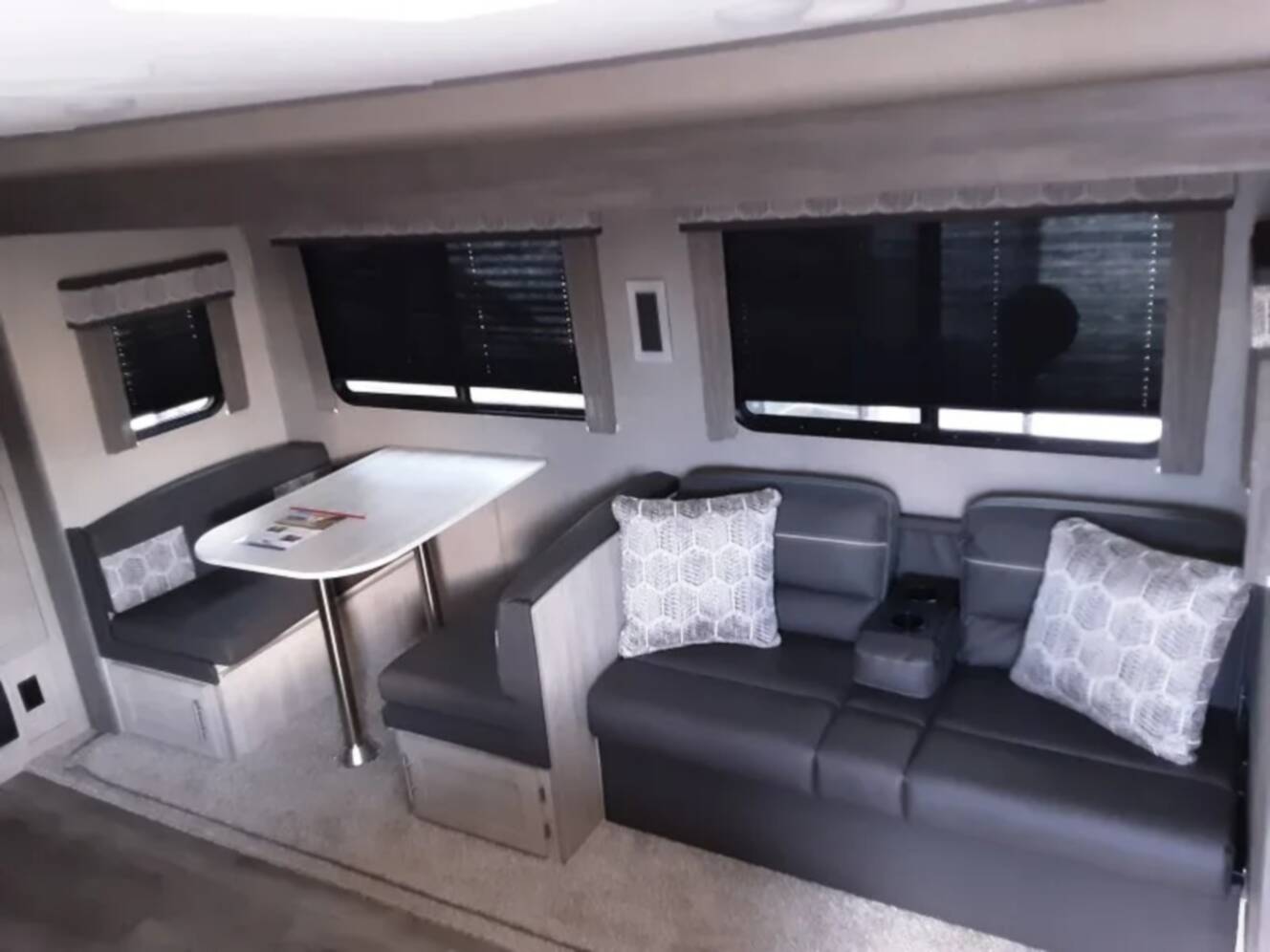 A photo of this 2022 Coachmen Catalina Legacy 343BHTS Front Master Bedroom