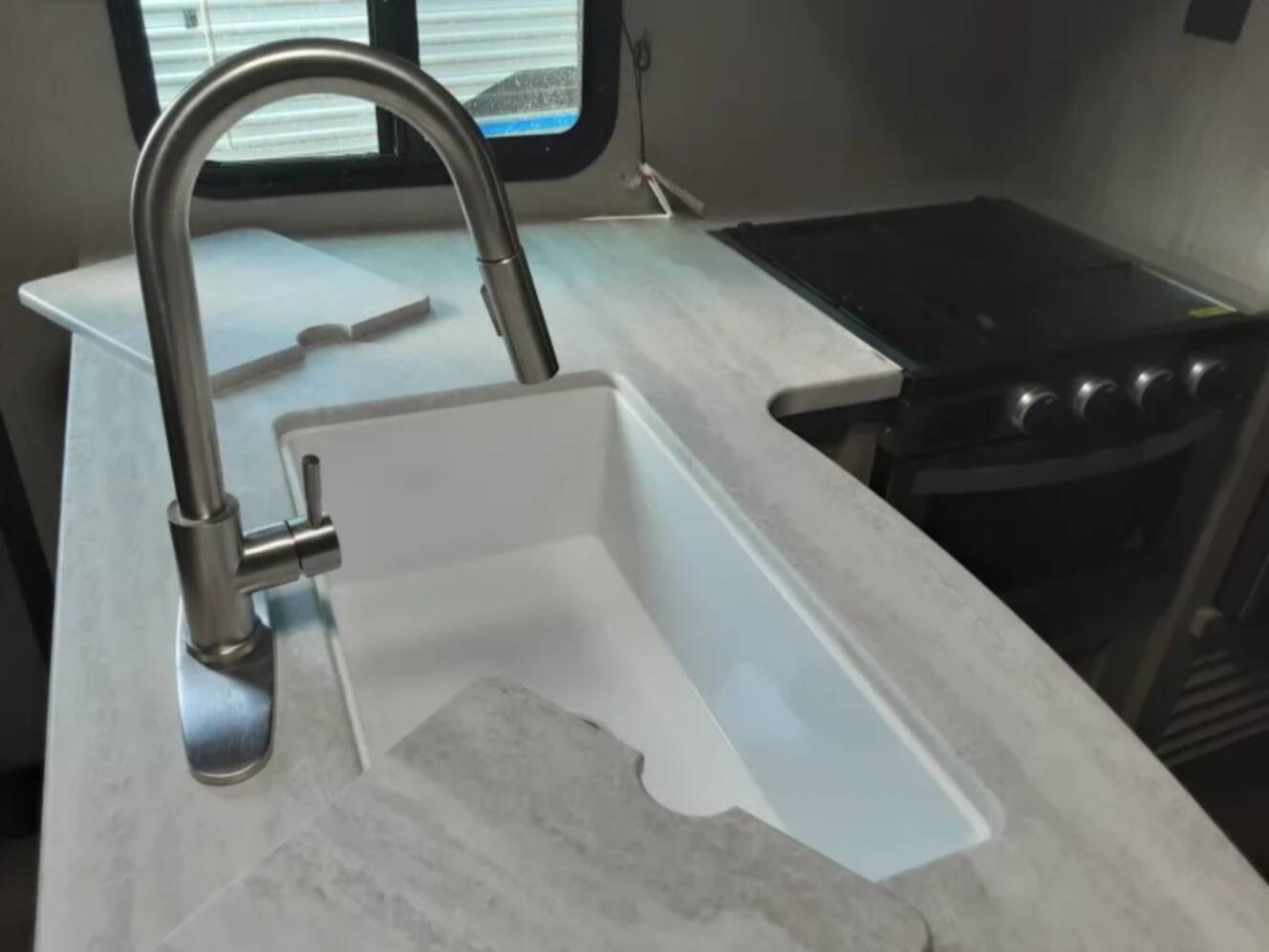 A photo of this 2022 Coachmen Catalina Legacy 343BHTS Front Master Bedroom