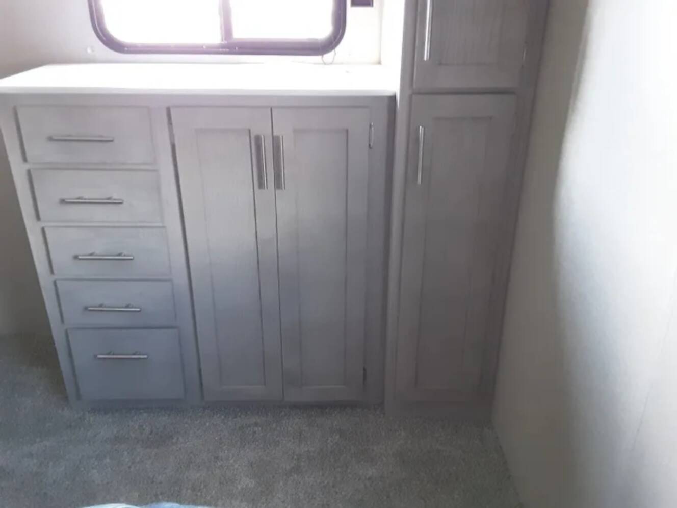 A photo of this 2022 Coachmen Catalina Legacy 343BHTS Front Master Bedroom