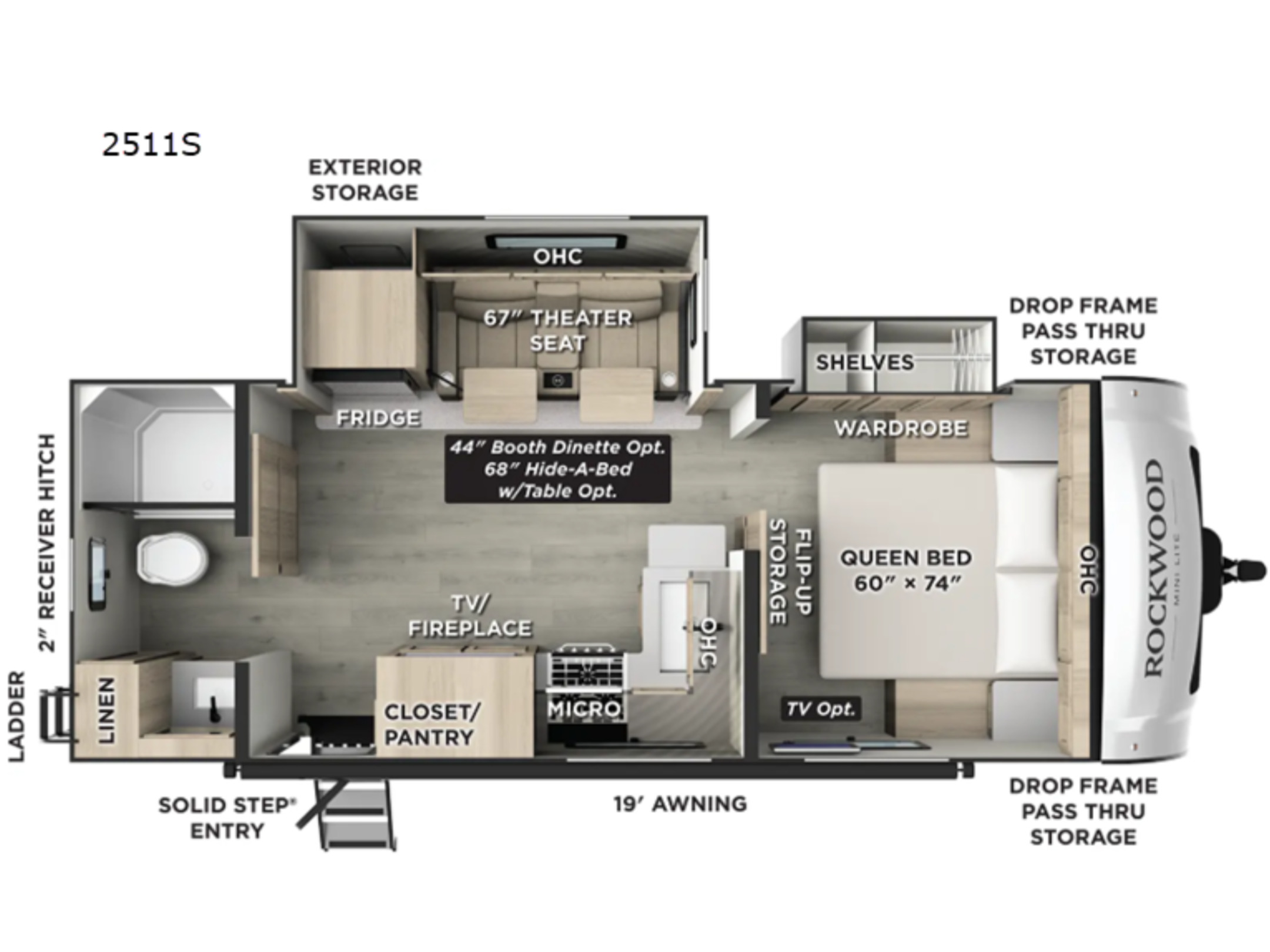 2024 Forest River ROCKWOOD MINI LITE 2511S RV