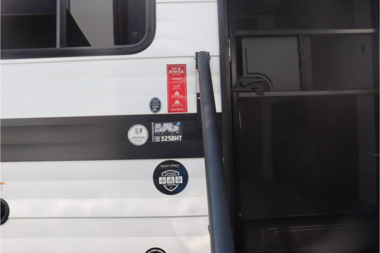 A photo of this 2026 Grand Design Transcend 325BHT