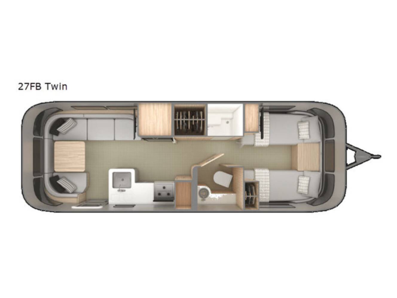A photo of this 2019 Airstream Globetrotter 27FB Twin