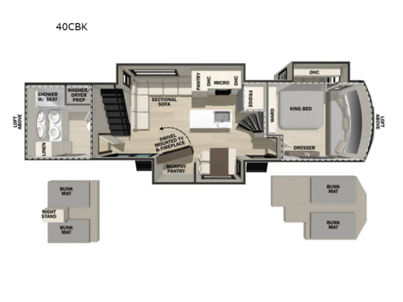 A photo of this 2026 Forest River Rv Cedar Creek 40CBK