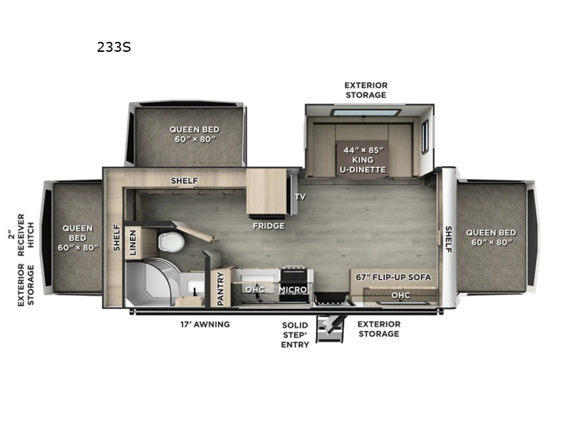 2026 Forest River Rv Rockwood Roo 233S in longview TX