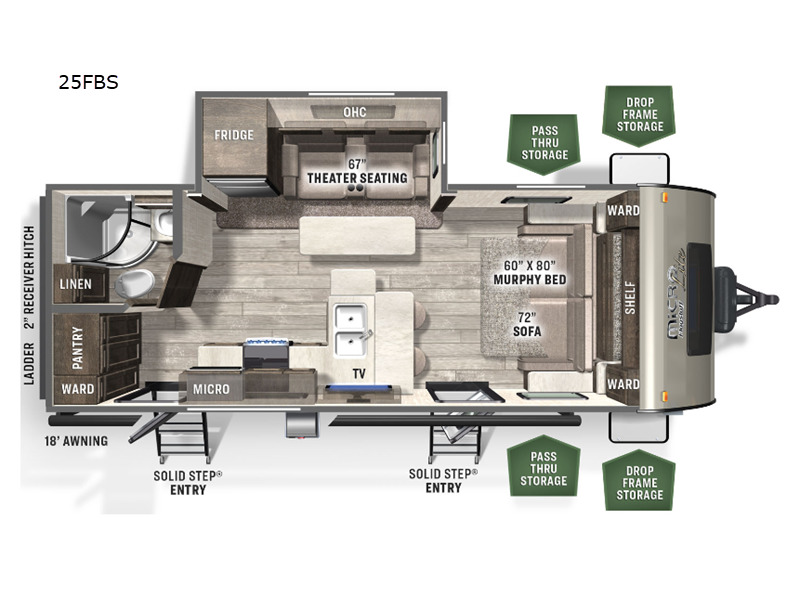 2022 Forest River Rv Flagstaff Micro Lite 25FBS in ludington MI