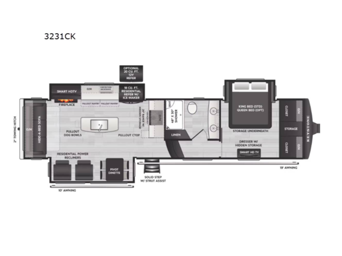 A photo of this 2026 Keystone Rv Montana 3231CK