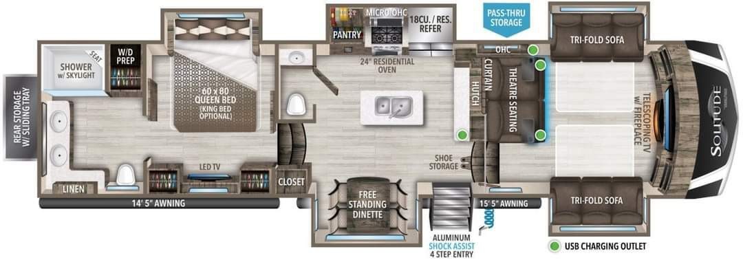 2022 Grand Design SOLITUDE 380FL-R RV