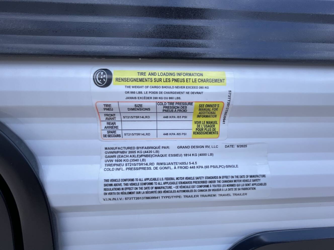 A photo of this 2026 Grand Design TRANSCEND ONE 151BH