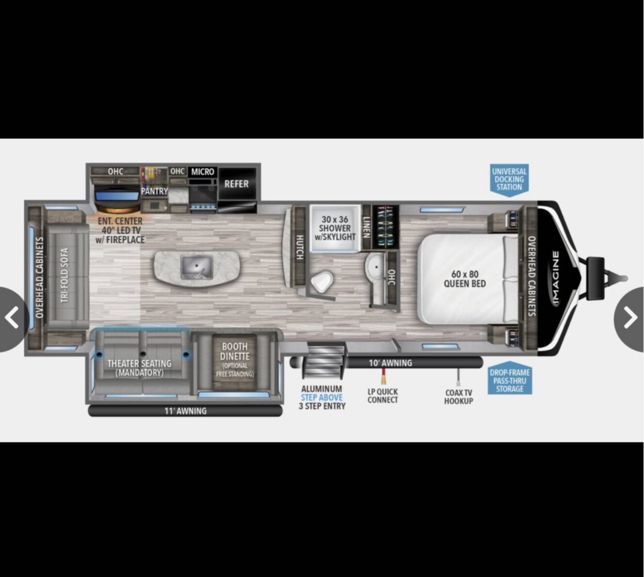 A photo of this 2022 Grand Design IMAGINE 2970RL