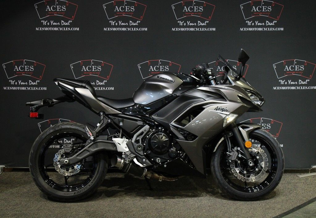 2021 Kawasaki Ninja 650 Metallic Graphite Gray/Metallic Spark Blac BASE in Frederick, CO