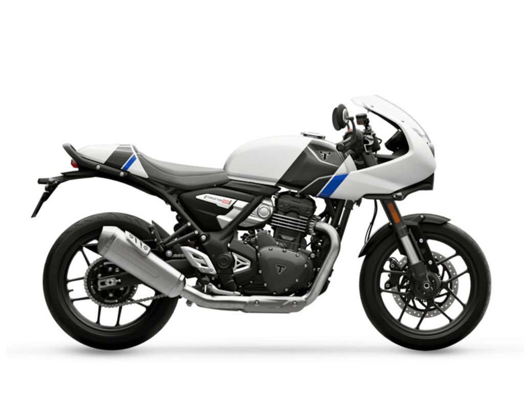 2026 Triumph Thruxton 400 Pearl Metallic White / Storm Grey 400 400 in Brooklyn, NY