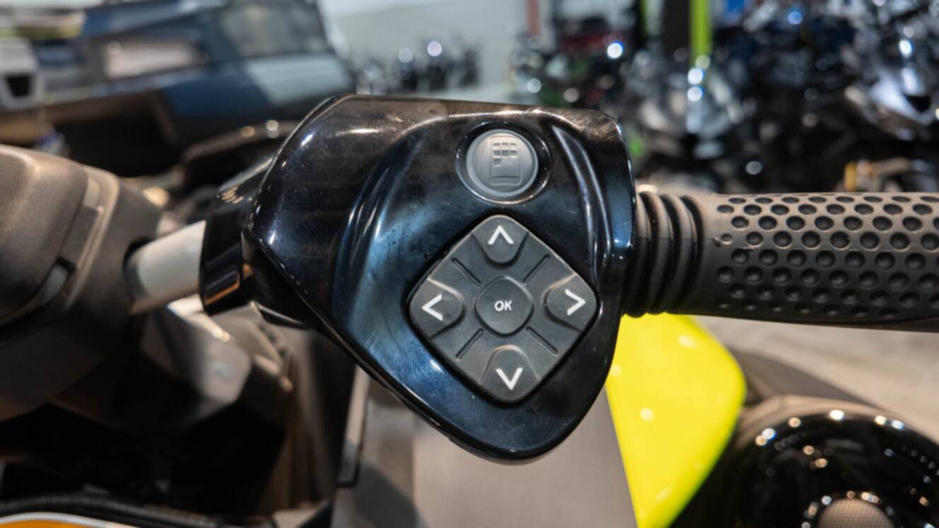 A photo of this 2025 Sea-Doo RXP-X 325 Tech, BRP Premium A, iBR Ice Metal / Manta