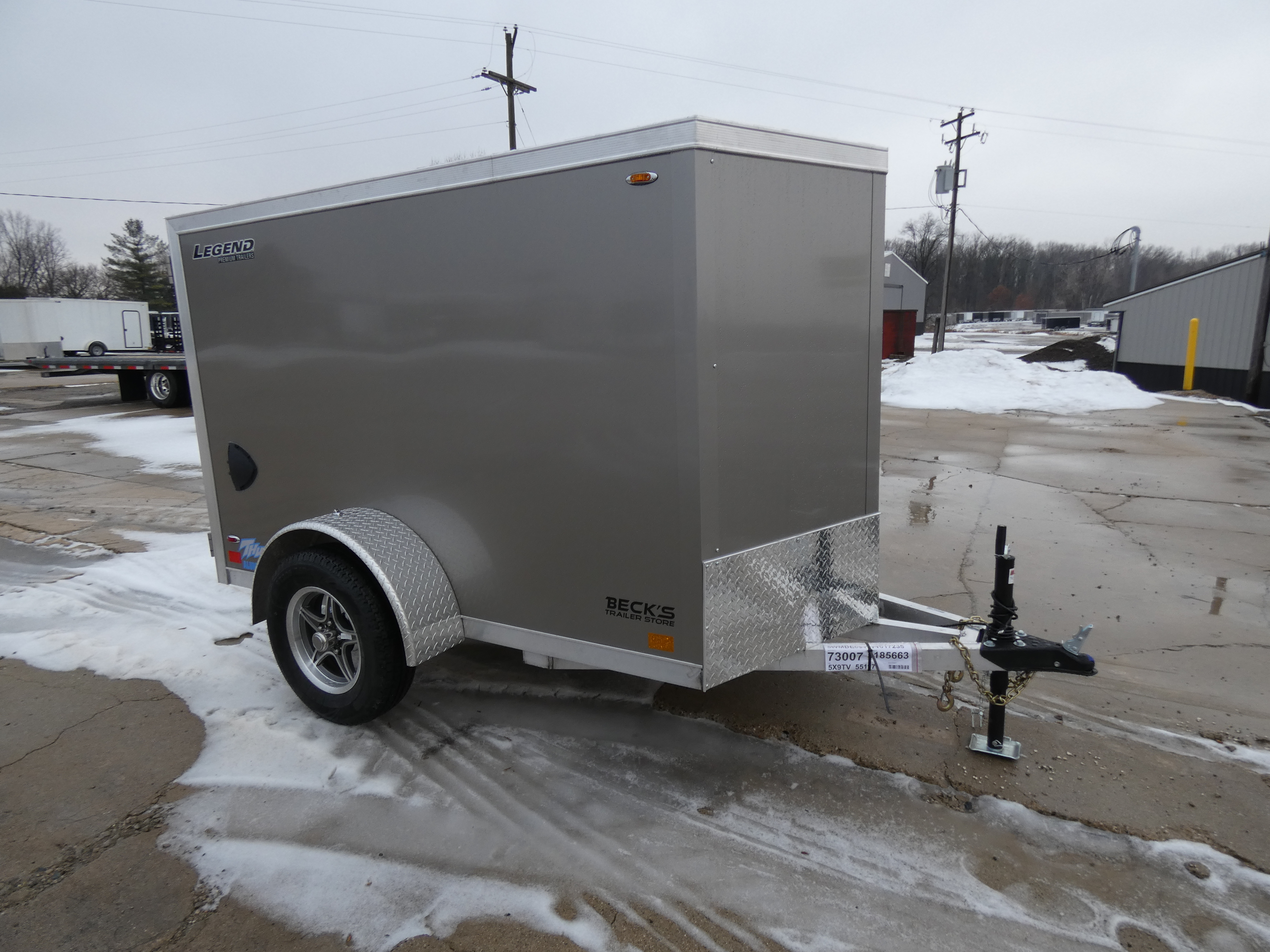 2026 Legend Trailers Thunder V-Nose 5' x 9' Aluminum Enclosed Cargo Trailer in Saint Johns, MI