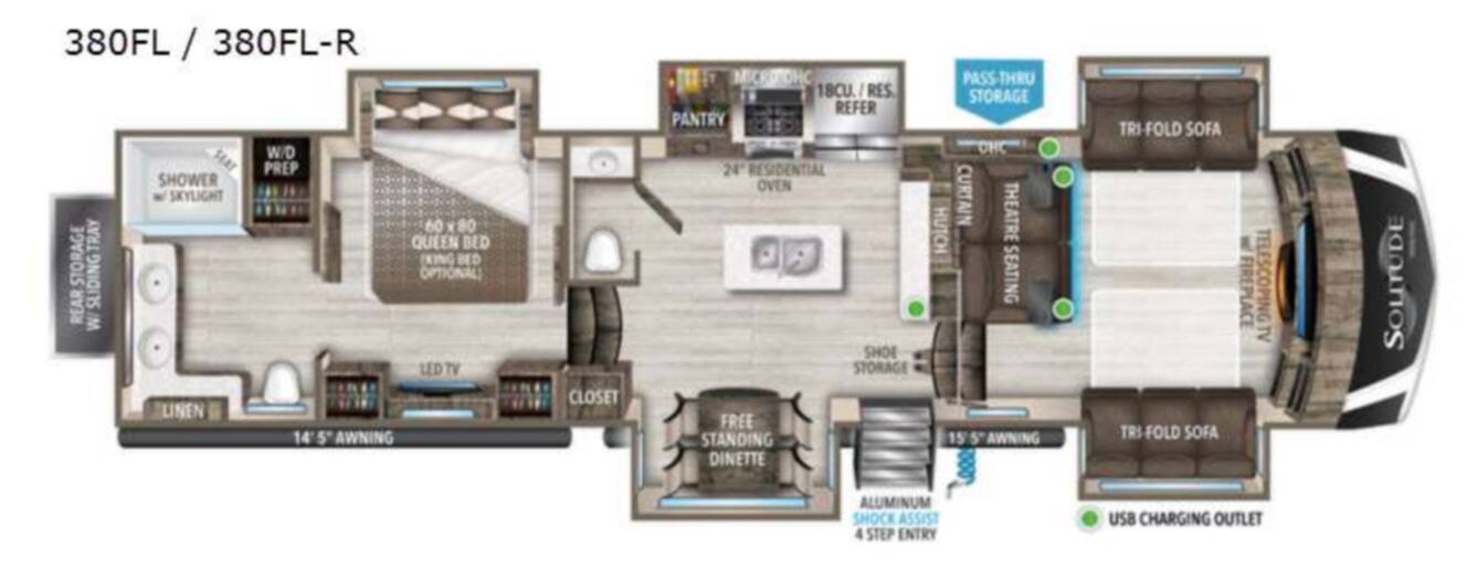 A photo of this 2021 Grand Design Solitude 380FL