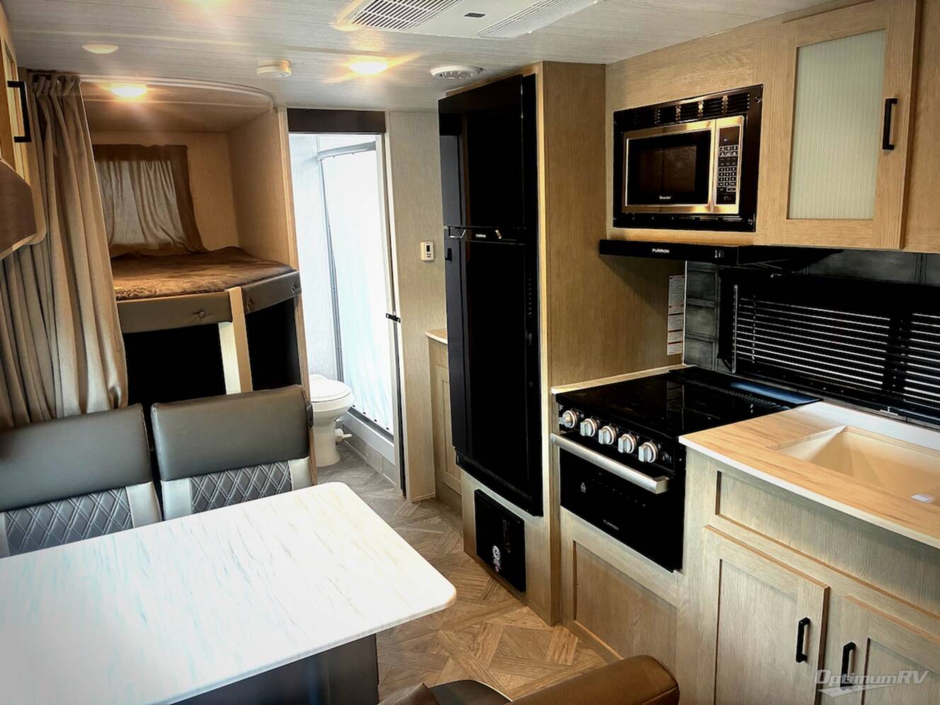A photo of this 2024 Forest River Wildwood X-Lite 19DBXL