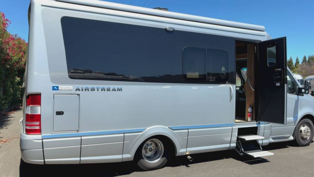 A photo of this 2023 Airstream Atlas Tommy Bahama Edition, E1 Package