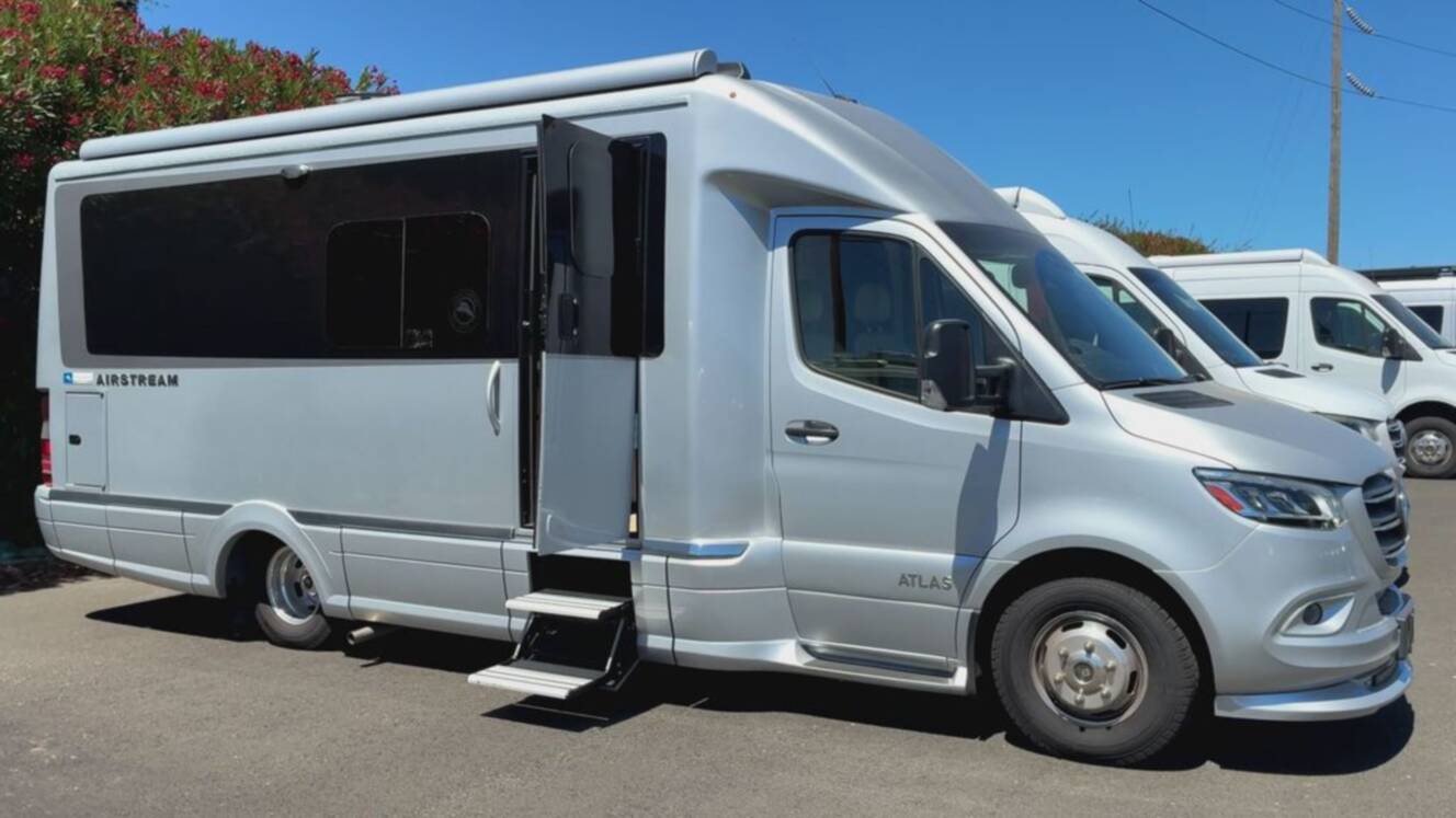 A photo of this 2023 Airstream Atlas Tommy Bahama Edition, E1 Package