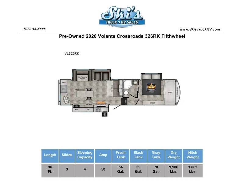 2020 CrossRoads Volante 326RK