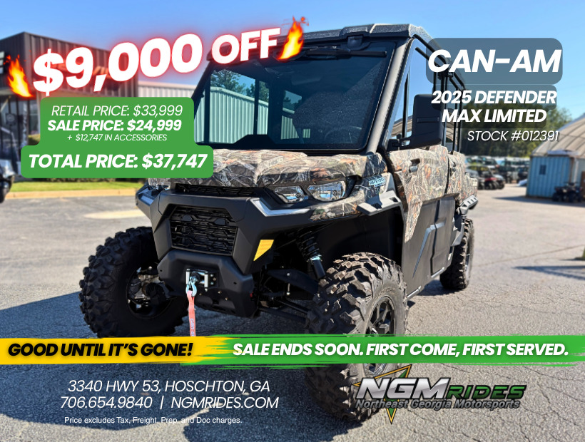 2025 Can-Am Defender MAX Limited in hoschton GA