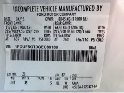 2016 FORD F550