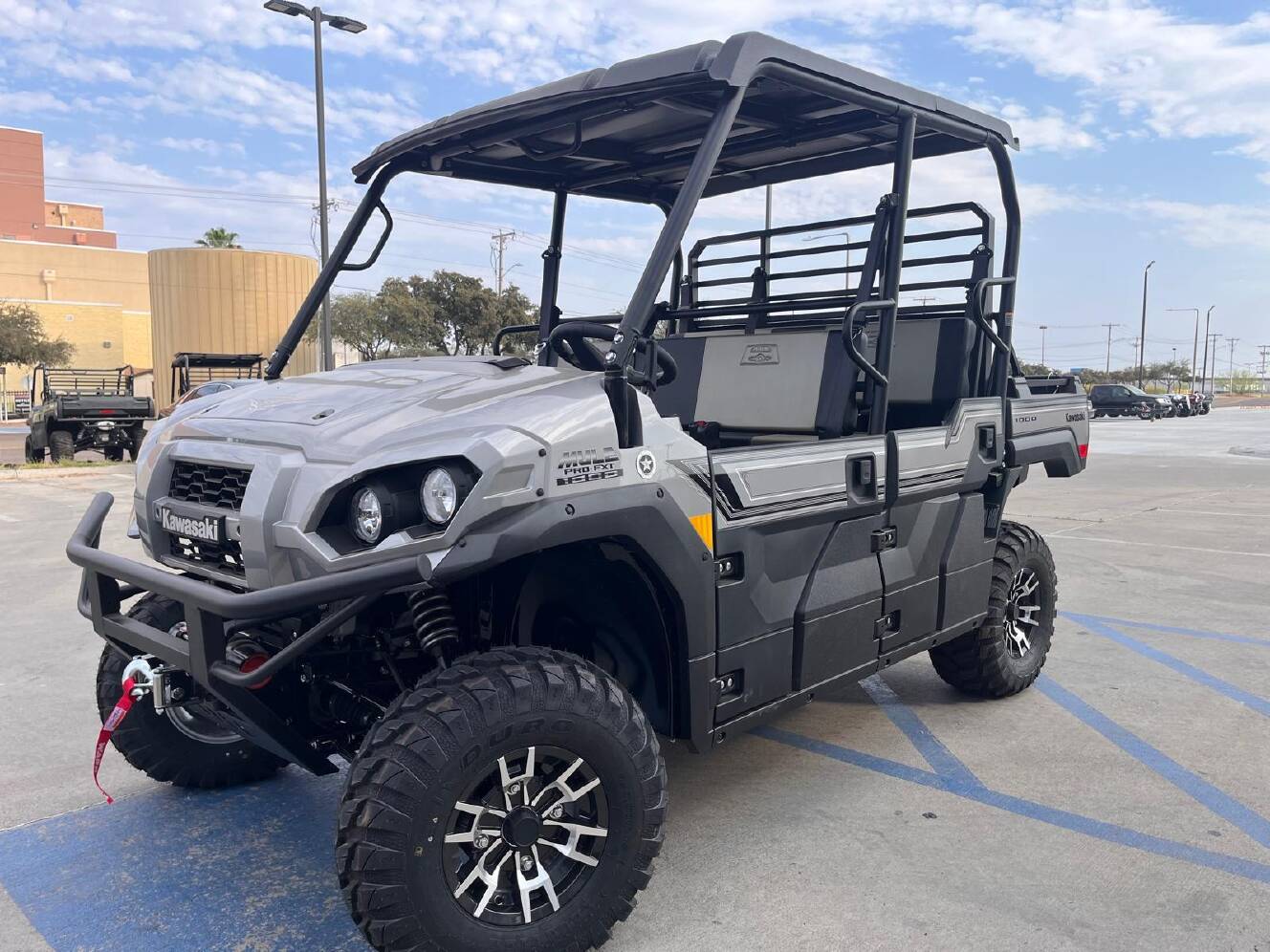 A photo of this 2026 Kawasaki MULE PROFXT 1000 LE Ranch Edition Metallic Phantom Silv