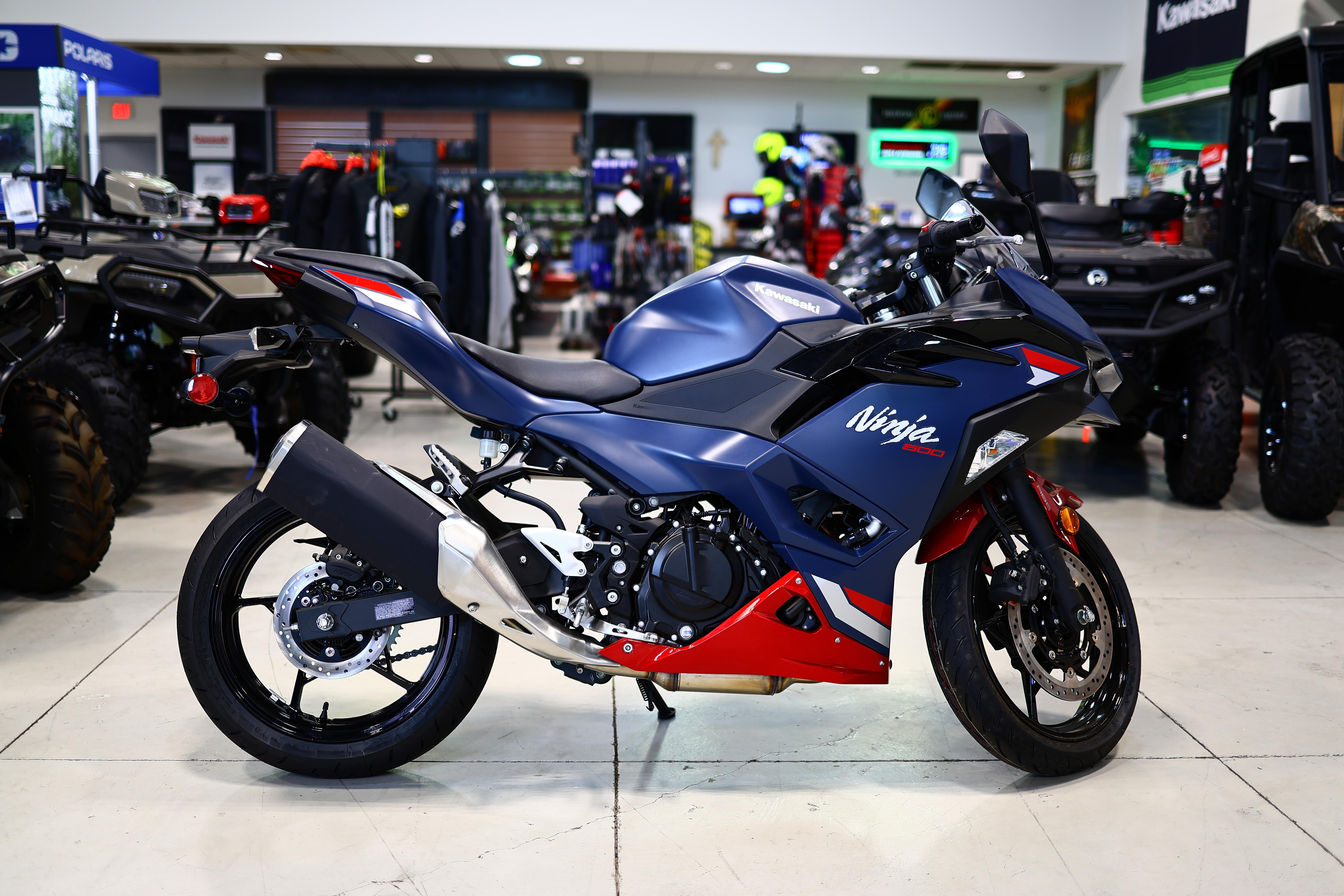 2026 Kawasaki Ninja 500 ABS Metallic Matte Twilight BlueCandy Persimm ABS in Laredo, TX