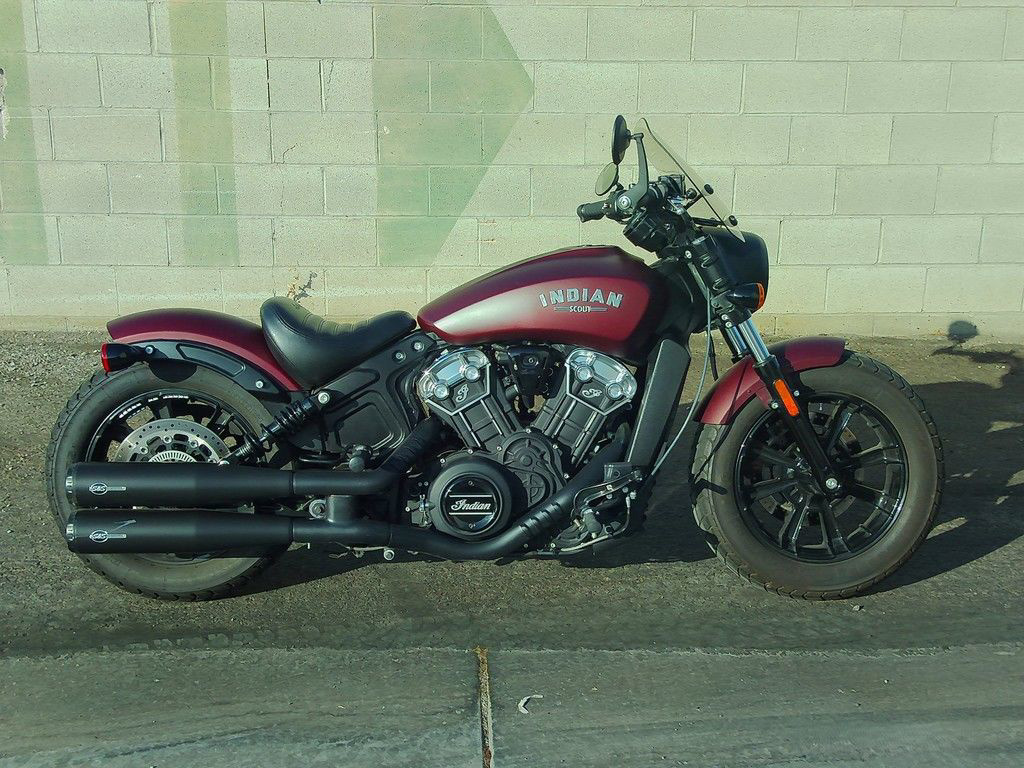2021 Indian Scout Bobber ABS Maroon Metallic Smoke BOBBER in Las Vegas, NV