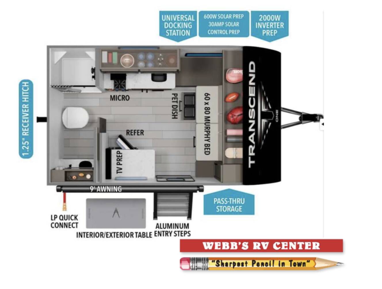 A photo of this 2026 Grand Design Transcend One 131DL