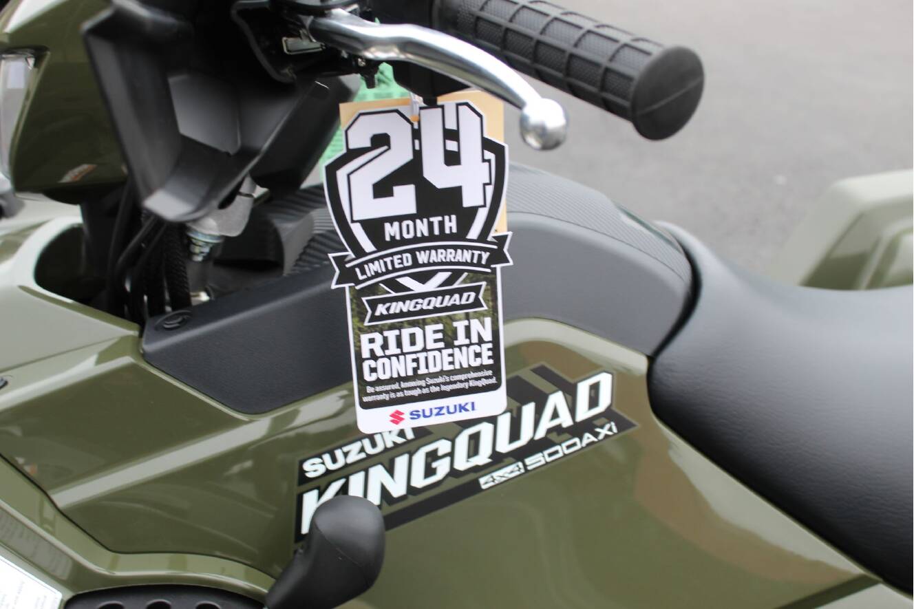 A photo of this 2026 Suzuki KingQuad 500AXi Power Steering