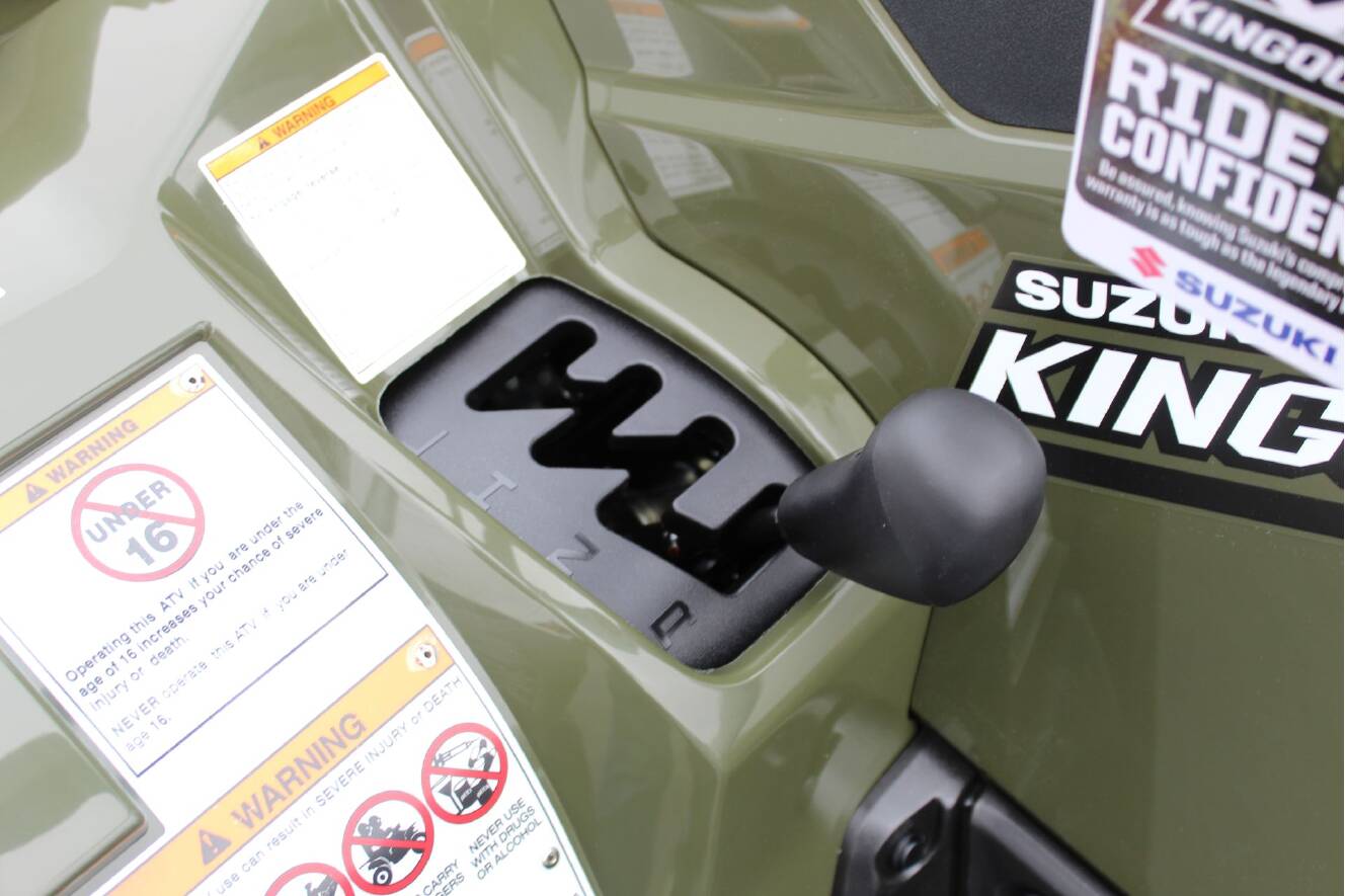 A photo of this 2026 Suzuki KingQuad 500AXi Power Steering