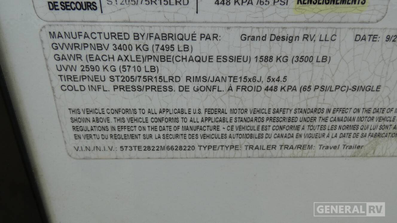 A photo of this 2021 Grand Design IMAGINE 2250RK