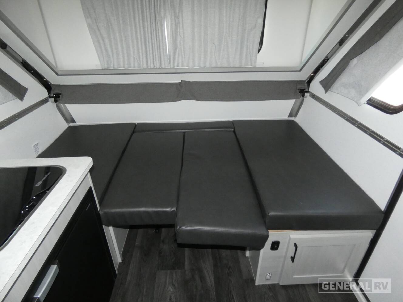 A photo of this 2026 Aliner CLASSIC Rear Sofa