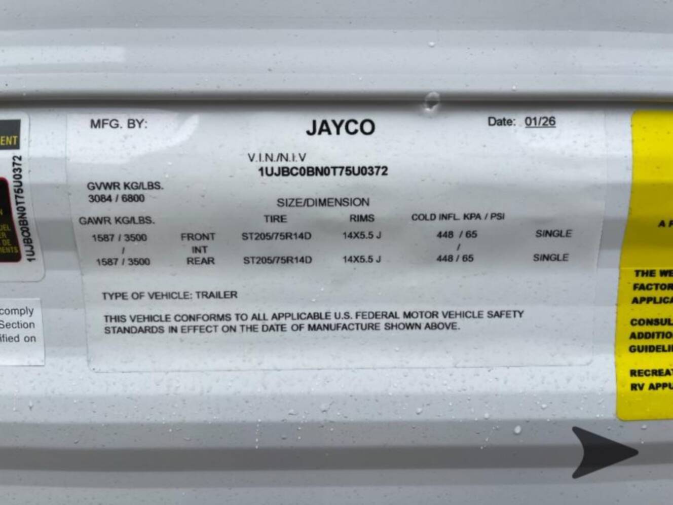 A photo of this 2026 Jayco Jay Flight SLX 260BHW