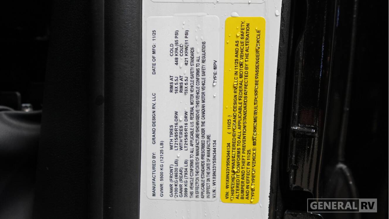 A photo of this 2026 Grand Design Lineage Series M 25TK