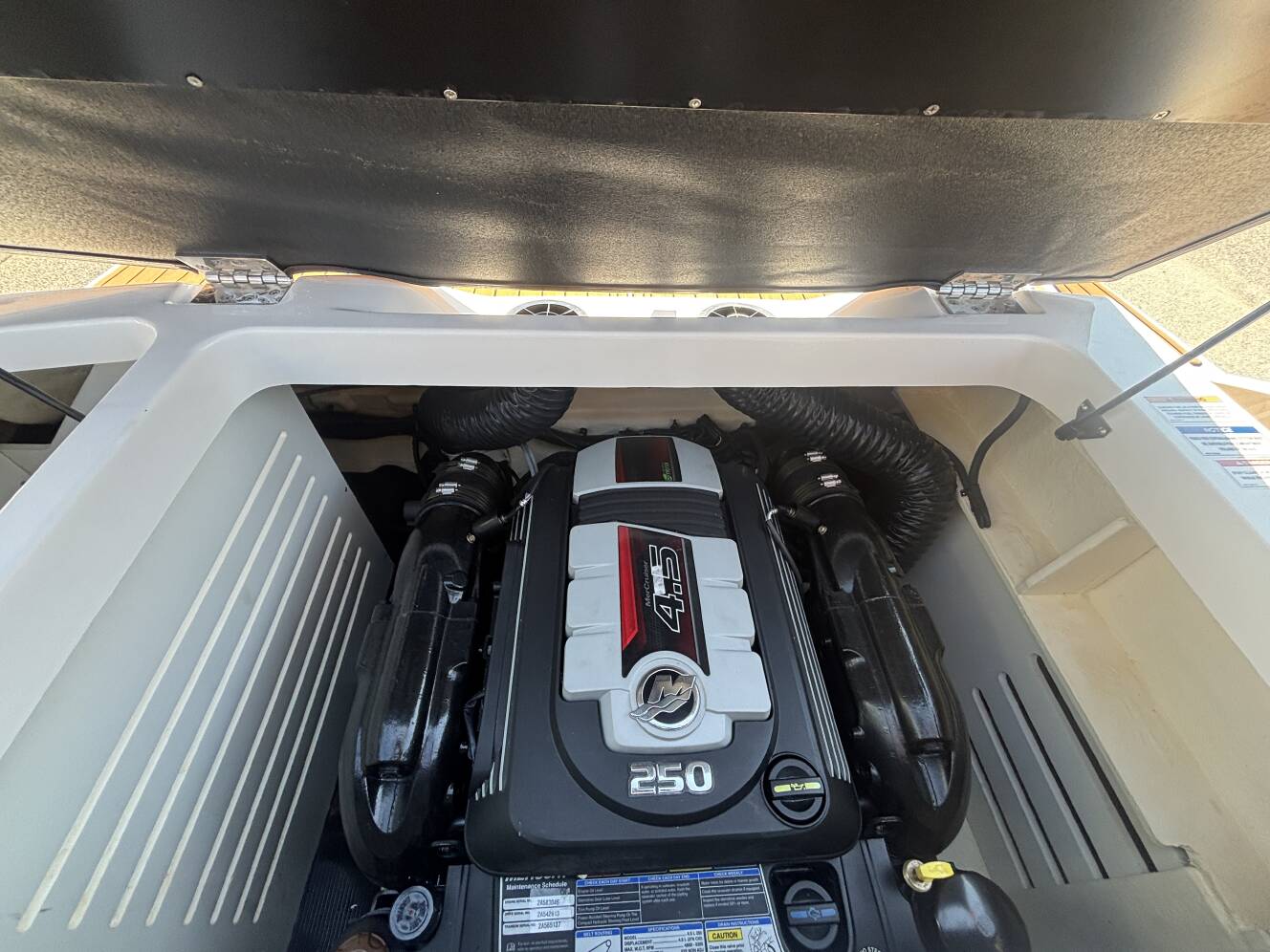 A photo of this 2018 Sea Ray 210 SPX w/MerCruiser 4.5L - 250HP Engine and Trailer