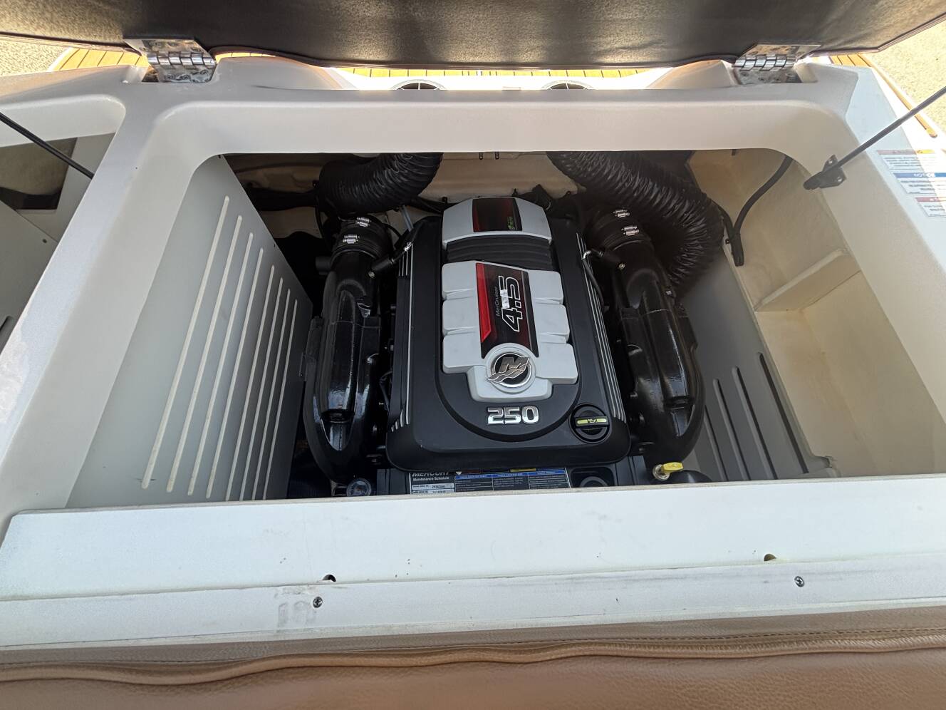 A photo of this 2018 Sea Ray 210 SPX w/MerCruiser 4.5L - 250HP Engine and Trailer