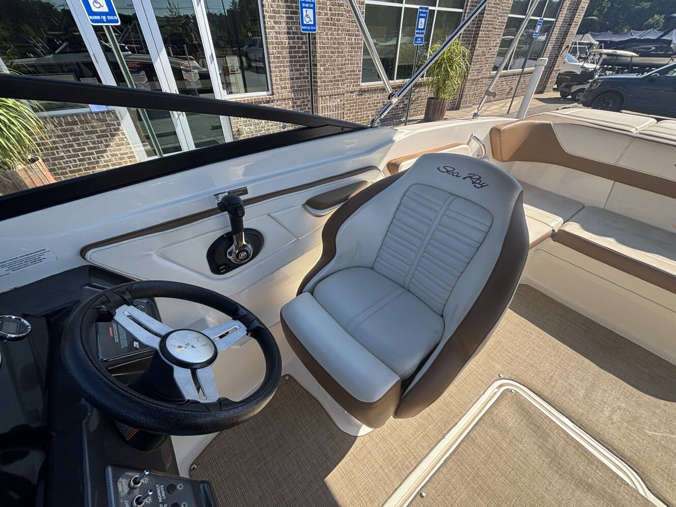 A photo of this 2018 Sea Ray 210 SPX w/MerCruiser 4.5L - 250HP Engine and Trailer