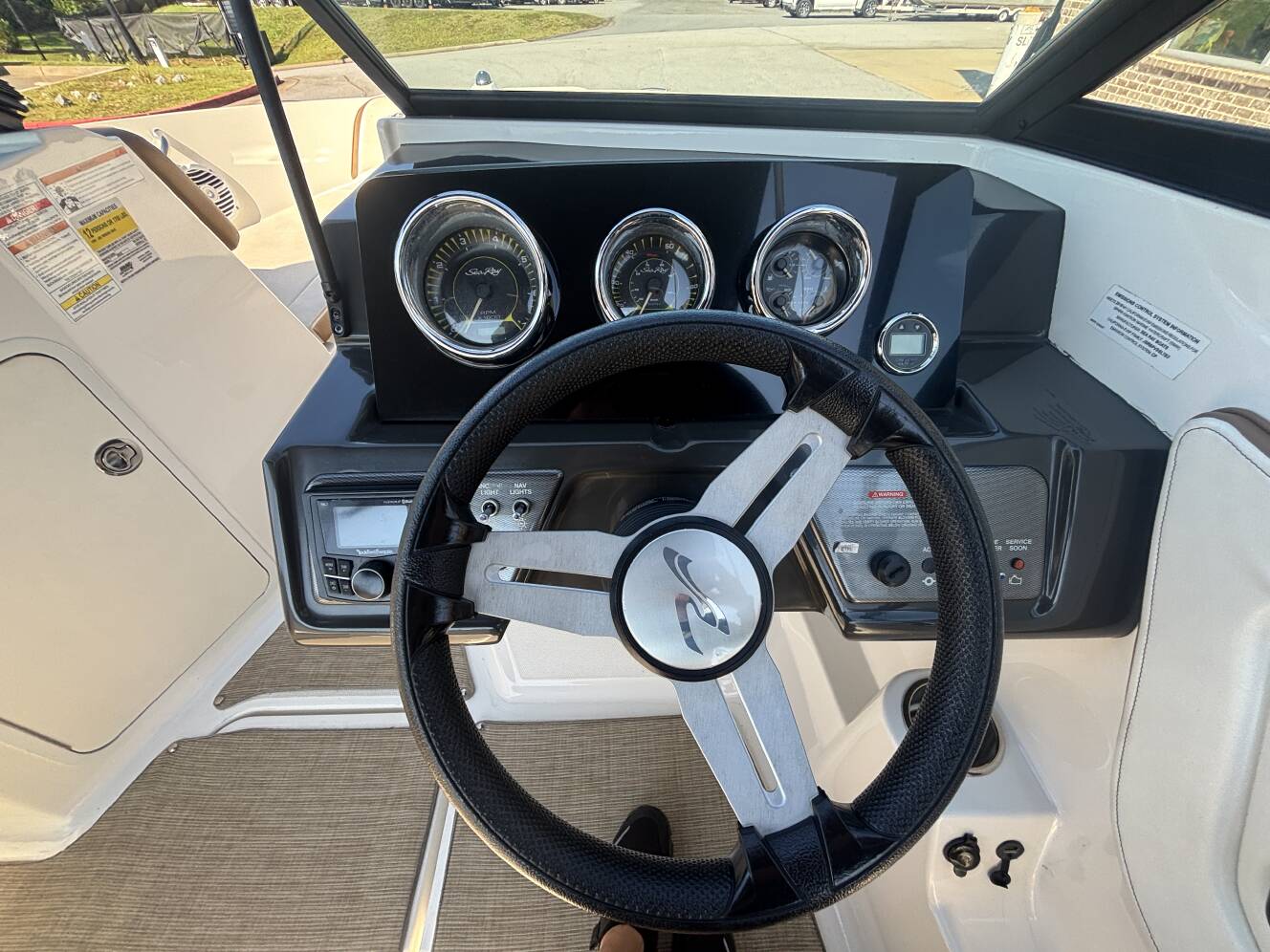 A photo of this 2018 Sea Ray 210 SPX w/MerCruiser 4.5L - 250HP Engine and Trailer