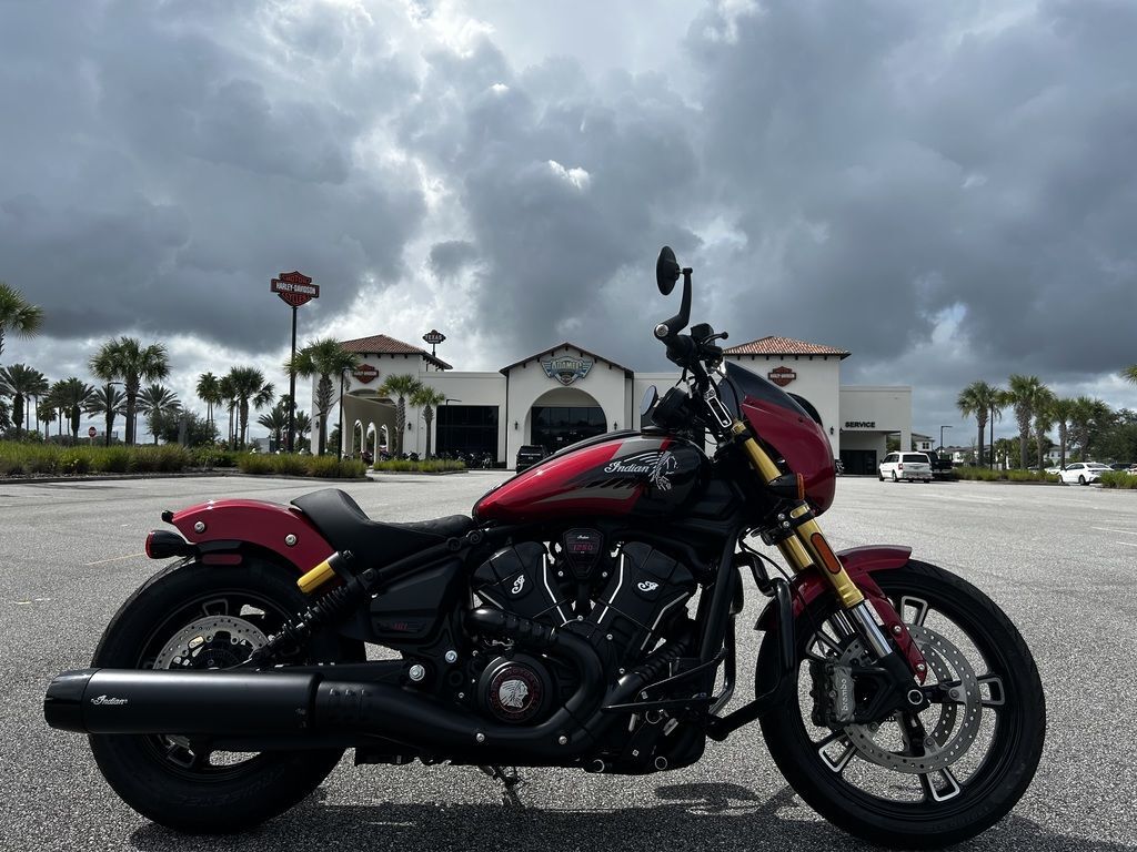 2026 Indian Motorcycle® 101 Scout® Sunset Red Metallic BASE in St Augustine, FL