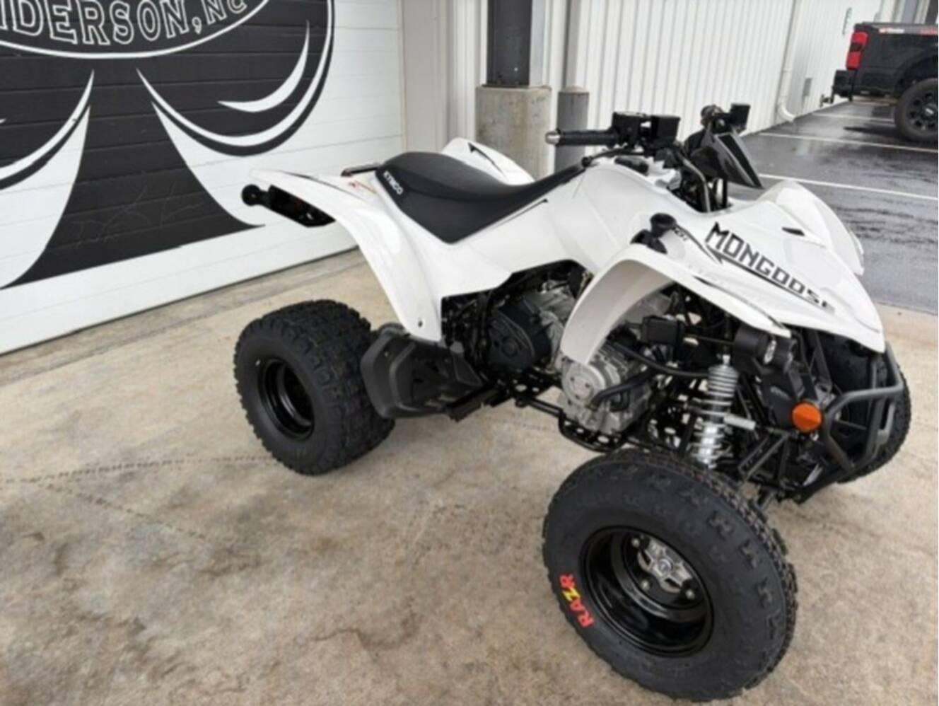 A photo of this 2026 Kymco Mongoose 270i