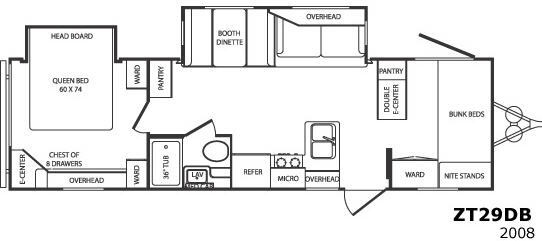 2008 Crossroads Rv Zinger ZT29DB RV